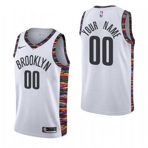Nike Brooklyn Nets Custom 2019-20 White City Edition NBA Jersey
