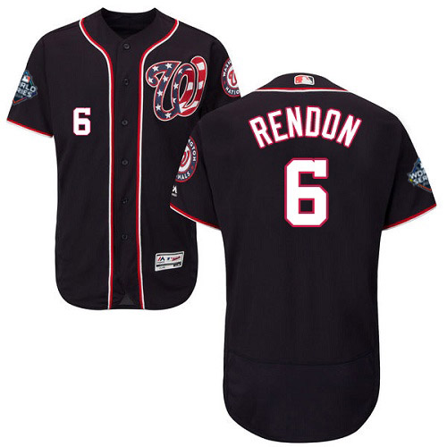 Men's Washington Nationals #6 Anthony Rendon Navy 2019 World Series Bound Flexbase Authentic Collection Stitched MLB Jersey