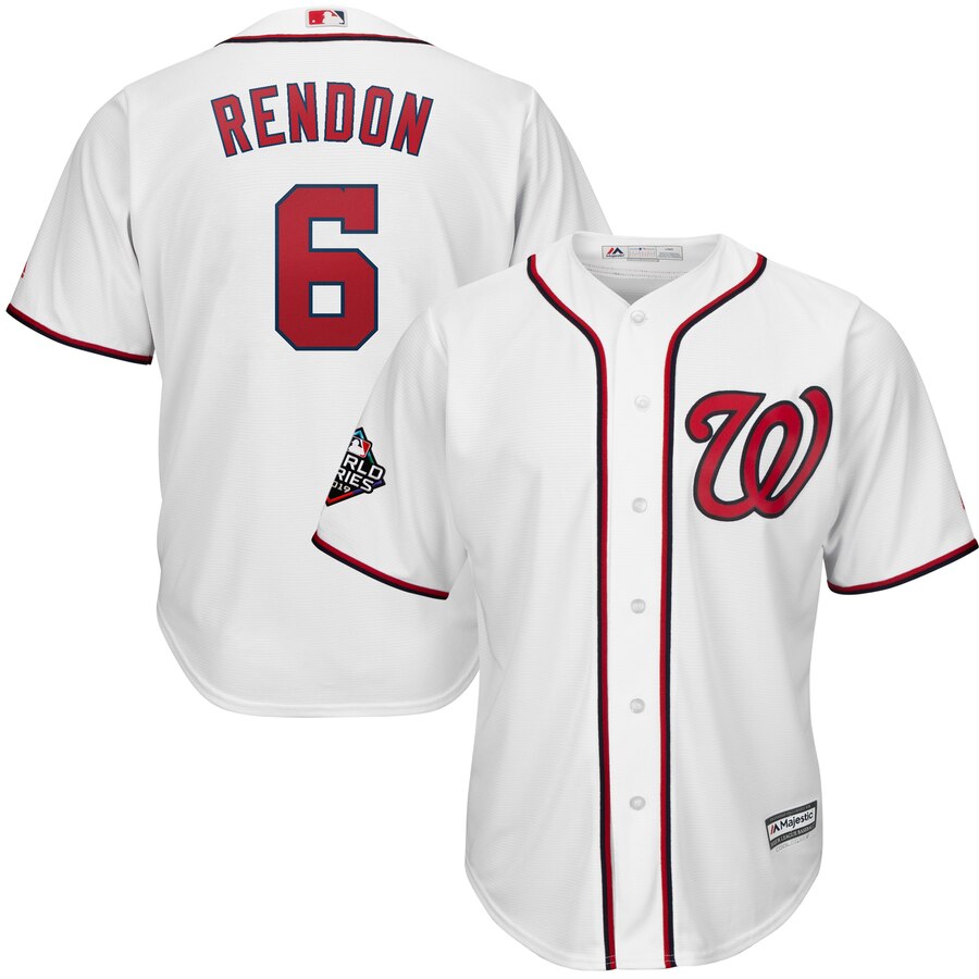 Men's Washington Nationals #6 Anthony Rendon White 2019 World Series Bound Cool Base Stitched MLB Jersey
