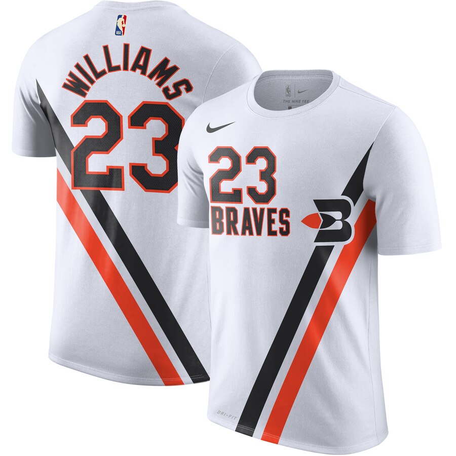 LA Clippers #23 Lou Williams Nike Hardwood Classic Name & Number T-Shirt White