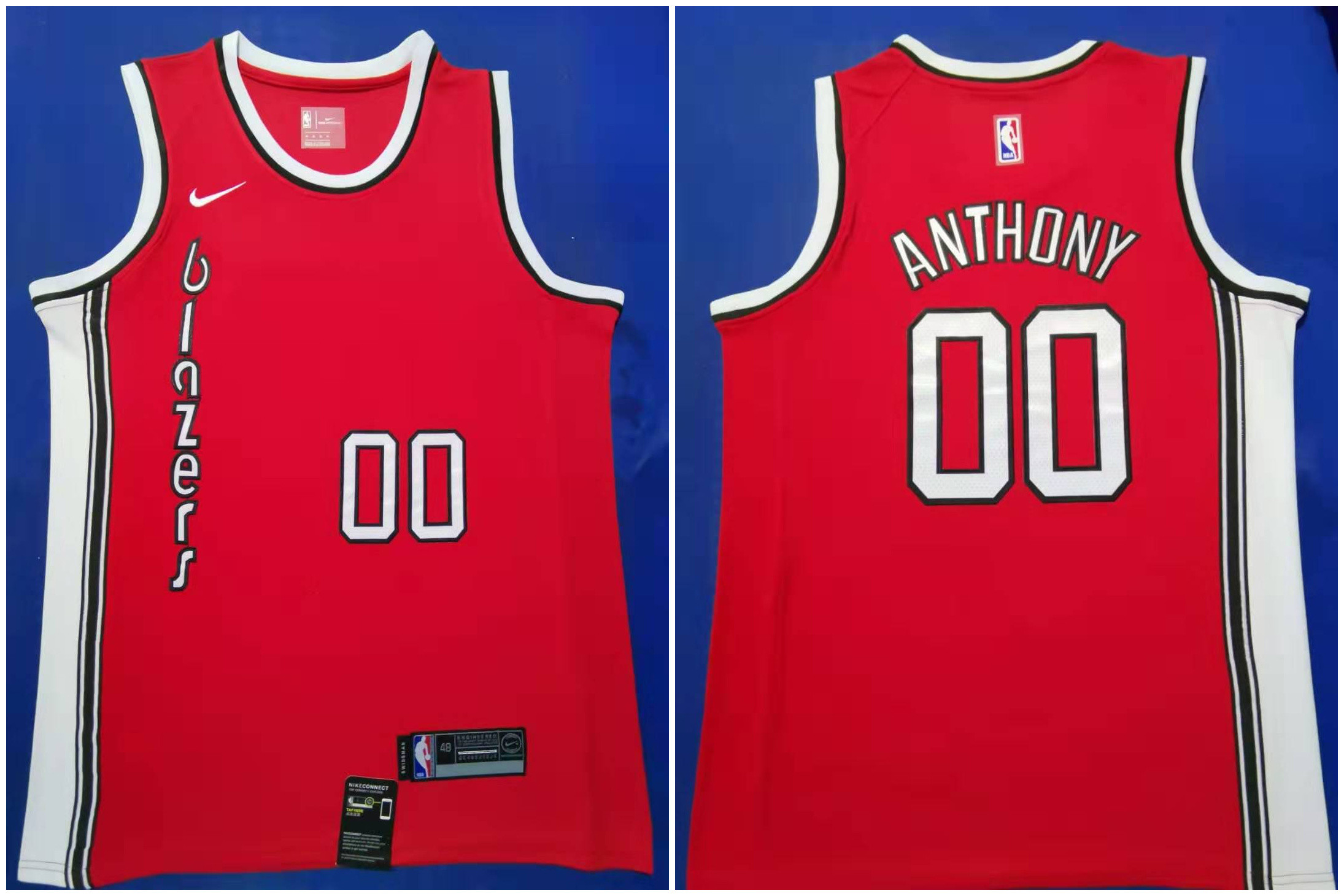 Blazers #00 Carmelo Anthony Red 2019-20 Nike Swingman Jersey