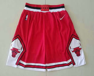 Men's Chicago Bulls Red 2019 Nike Swingman Stitched NBA Shorts