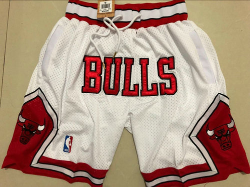 Bulls White 1997-98 Limited Shorts