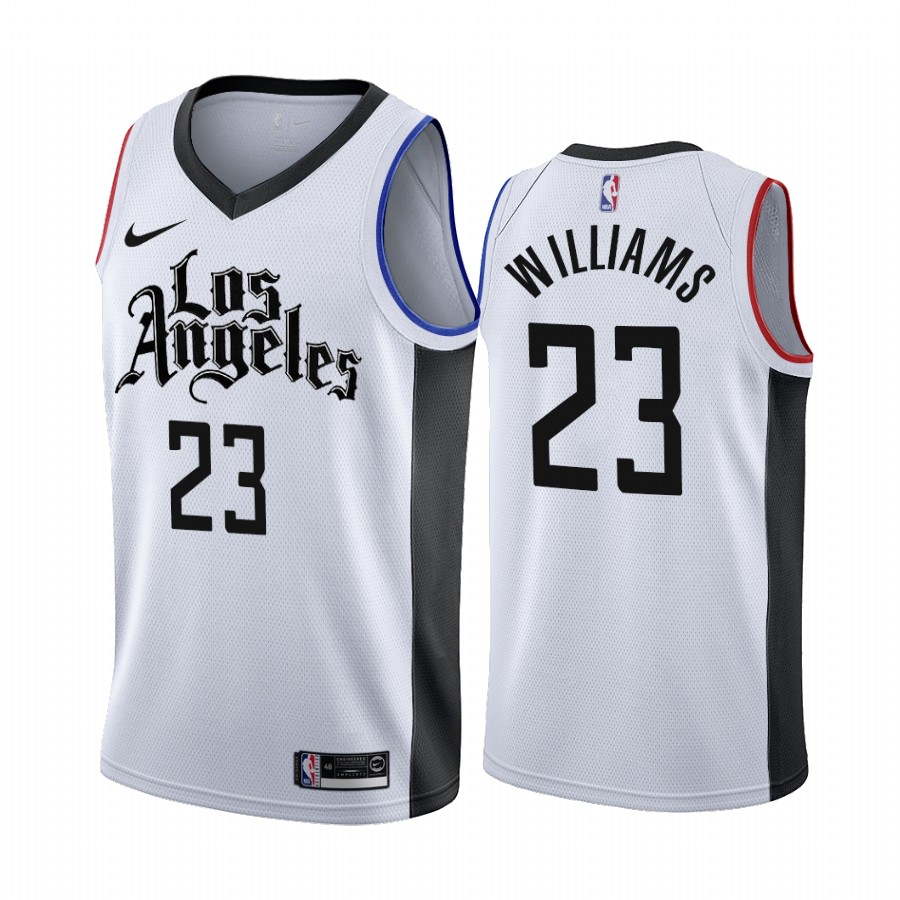 Nike Clippers #23 Lou Williams 2019-20 White Los Angeles City Edition NBA Jersey