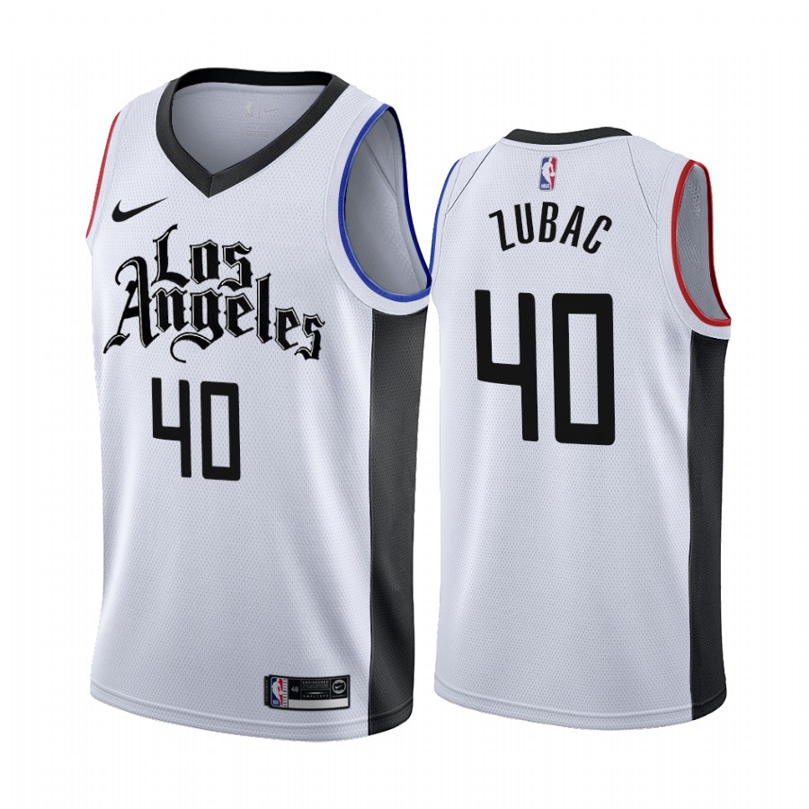 Nike Clippers #40 Ivica Zubac 2019-20 White Los Angeles City Edition NBA Jersey