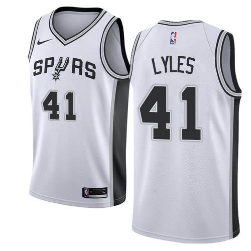 Nike Spurs #41 Trey Lyles White NBA Swingman Association Edition Jersey