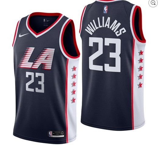 Clippers 23 Lou Williams Navy 2018-19 City Edition Nike Swingman Jersey