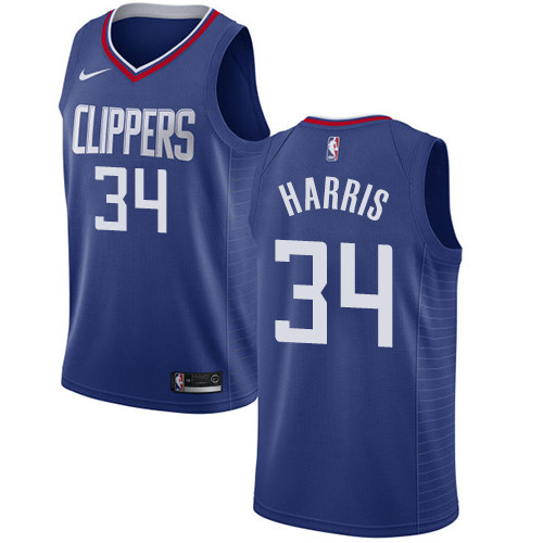 Nike Clippers #34 Tobias Harris Blue NBA Swingman Icon Edition Jersey