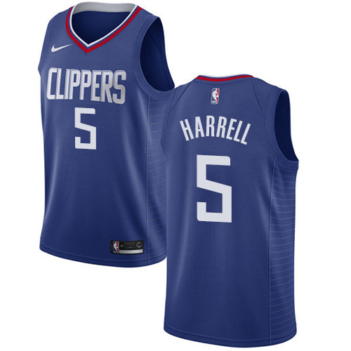 Nike Clippers #5 Montrezl Harrell Blue NBA Swingman Icon Edition Jersey