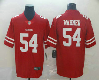 Men's San Francisco 49ers #54 Fred Warner Red 2017 Vapor Untouchable Stitched NFL Nike Limited Jersey