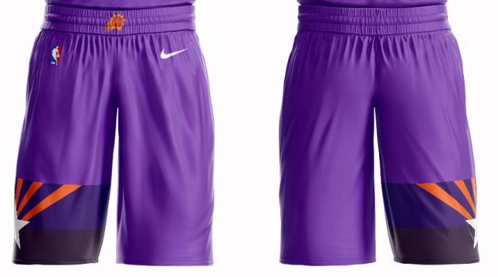 Men's Phoenix Suns Nike Purple Short