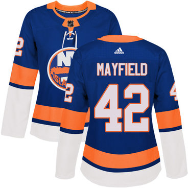 Women's New York Islanders #42 Scott Mayfield Adidas Royal Blue Home Authentic NHL Jersey