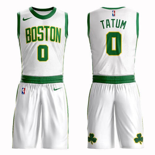 Boston Celtics#0 Jayson Tatum White Nike NBA Men's City Edition Suit AuthenticJersey