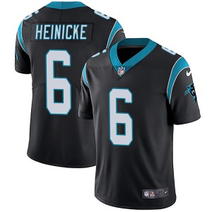 Youth Carolina Panthers Nike #6 Taylor Heinicke Limited Black Team Color Vapor Untouchable Jersey