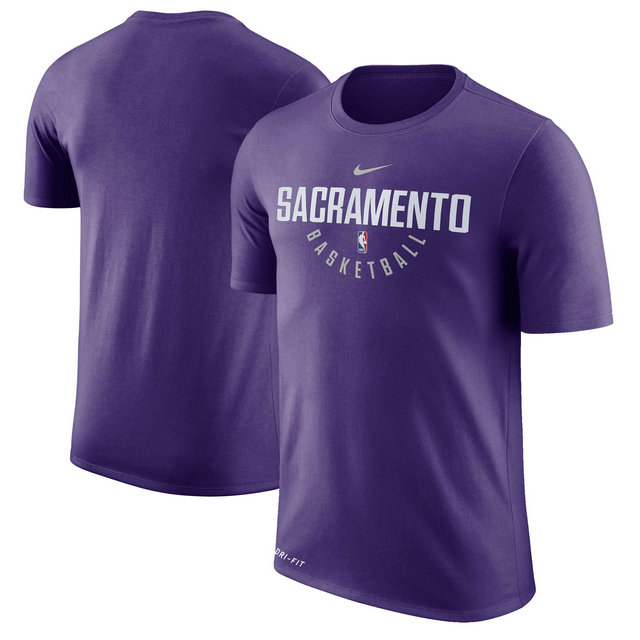 Sacramento Kings Purple Practice Performance Nike T-Shirt