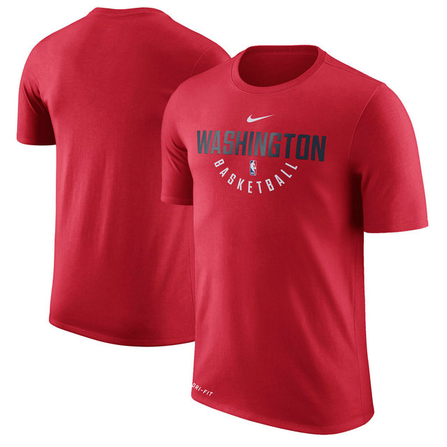 Washington Wizards Red Practice Performance Nike T-Shirt