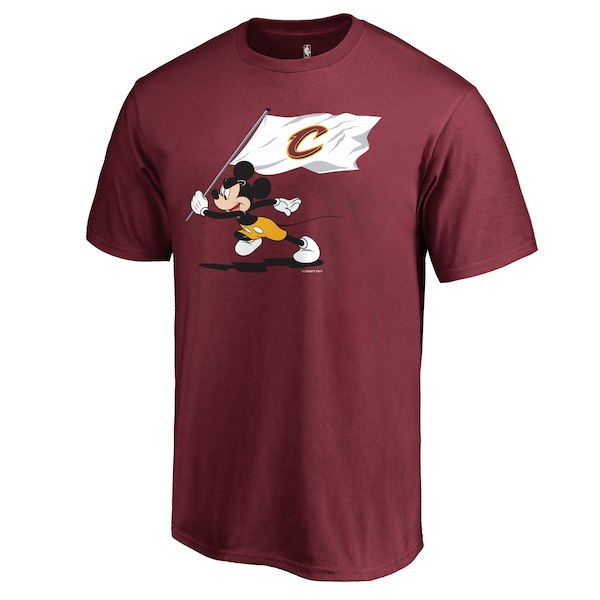 Men's Cleveland Cavaliers Fanatics Branded Wine Disney Fly Your Flag T-Shirt