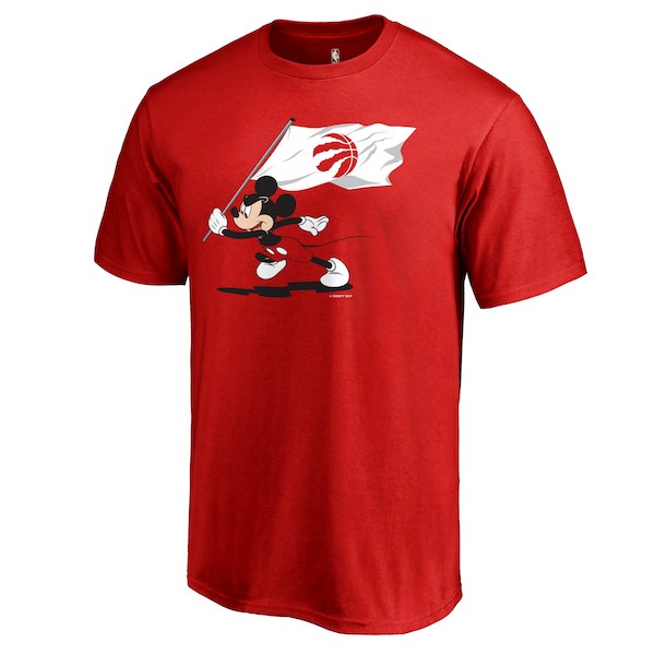 Men's Toronto Raptors Fanatics Branded Red Disney Fly Your Flag T-Shirt