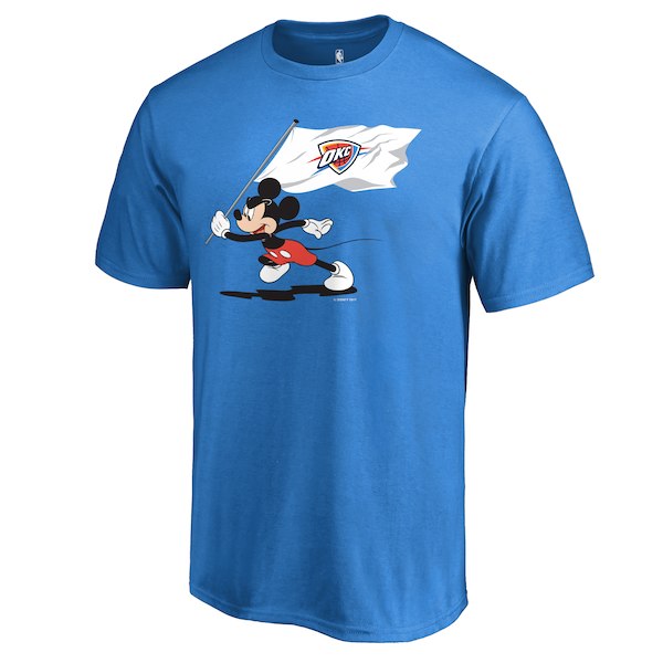 Men's Oklahoma City Thunder Fanatics Branded Blue Disney Fly Your Flag T-Shirt
