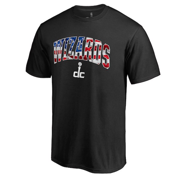 Men's Washington Wizards Black Banner Wave T-Shirt