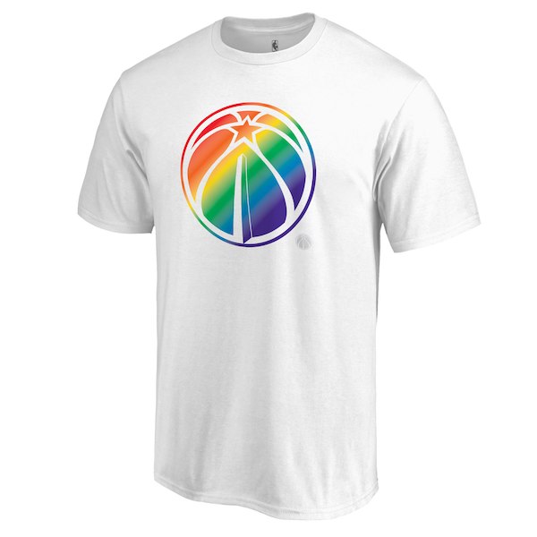 Men's Washington Wizards White Fanatics Branded Team Pride V-Neck T-Shirt