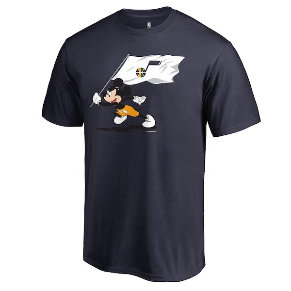 Men's Utah Jazz Fanatics Branded Navy Disney Fly Your Flag T-Shirt