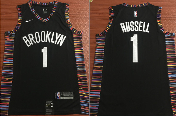 NBA Brooklyn Nets #1 Dangelo Russell Jersey 2018-19 New Season City Edition Jersey