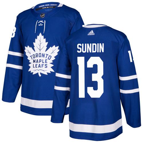 Youth Adidas Maple Leafs #13 Mats Sundin Blue Home Authentic Stitched NHL Jersey
