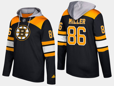 Adidas Boston Bruins 86 Kevan Miller Name And Number Black Hoodie