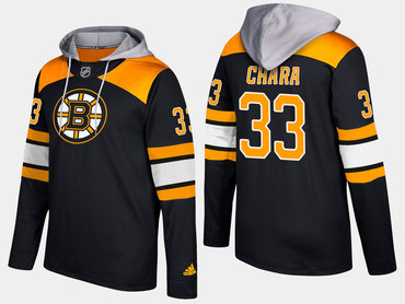 Adidas Boston Bruins 33 Zdeno Chara Name And Number Black Hoodie