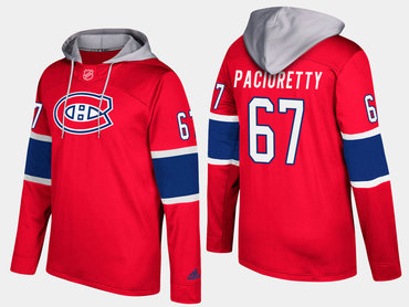Adidas Montreal Canadiens 67 Max Pacioretty Name And Number Red Hoodie