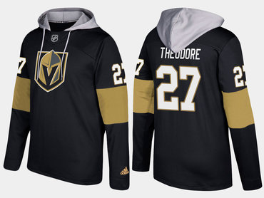 Adidas Vegas Golden Knights 27 Shea Theodore Name And Number Black Hoodie