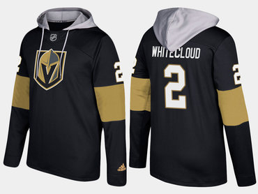 Adidas Vegas Golden Knights 2 Zach Whitecloud Name And Number Black Hoodie