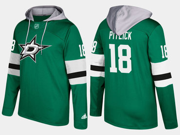 Adidas Dallas Stars 18 Tyler Pitlick Name And Number Green Hoodie