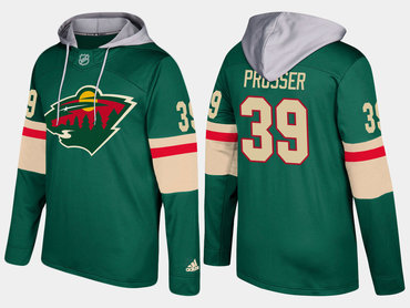 Adidas Minnesota Wild 39 Nate Prosser Name And Number Green Hoodie