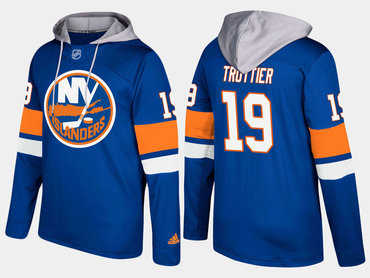 Adidas New York Islanders 19 Bryan Trottier Retired Blue Name And Number Hoodie