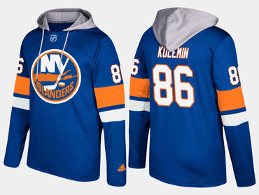 Adidas New York Islanders 86 Nikolay Kulemin Name And Number Blue Hoodie