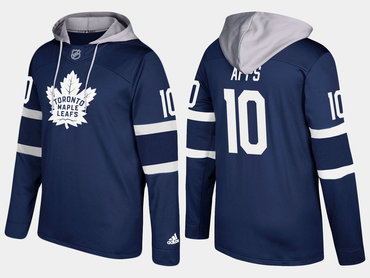 Adidas Toronto Maple Leafs 10 Syl Apps Retired Royal Name And Number Hoodie