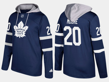 Adidas Toronto Maple Leafs 20 Dominic Moore Name And Number Royal Hoodie