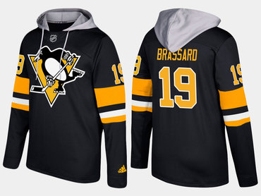 Adidas Pittsburgh Penguins 19 Derick Brassard Name And Number Black Hoodie