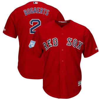 Men's Boston Red Sox 2 Xander Bogaerts Majestic Scarlet 2019 Spring Training Cool Base Player Jersey