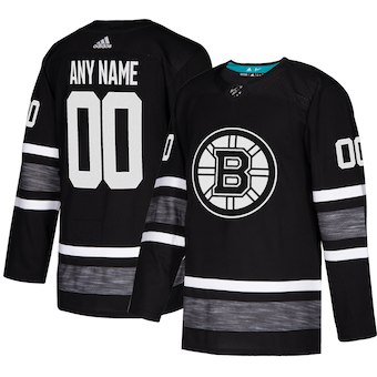 Men's Boston Bruins adidas Black 2019 NHL All-Star Game Parley Authentic Custom Jersey