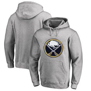 Buffalo Sabres Gray Men's Customized All Stitched Pullover Hoodie