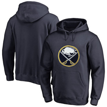 Buffalo Sabres Navy Men's Customized All Stitched Pullover Hoodie
