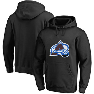Colorado Avalanche Black Men's Customized All Stitched Pullover Hoodie