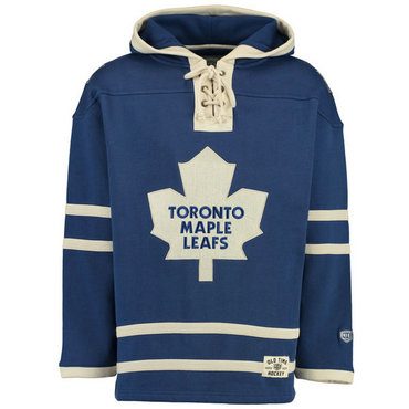 Maple Leafs Blue Men's Customized All Stitched Sweatshirt