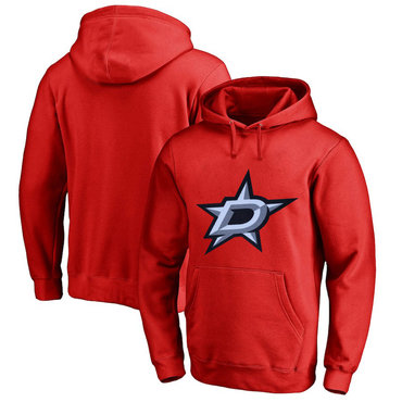 Dallas Stars Red Men's Customized All Stitched Pullover Hoodie