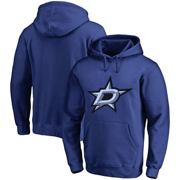 Dallas Stars Blue Men's Customized All Stitched Pullover Hoodie