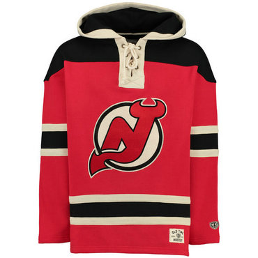 Devils Red Men's Customized All Stitched Sweatshirt
