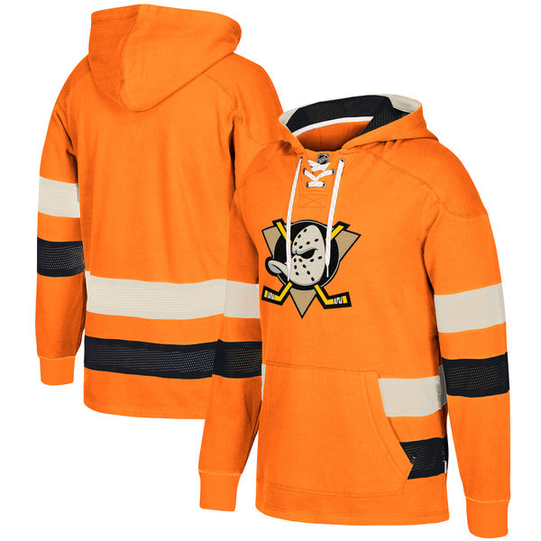 Ducks Orange Men's Customized All Stitched Hooded Sweatshirt